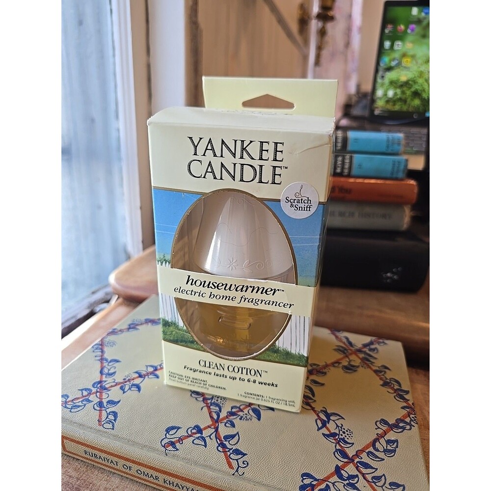 Yankee Candle Housewarmer Electric Home Fragrance Clean Cotton Discontinued